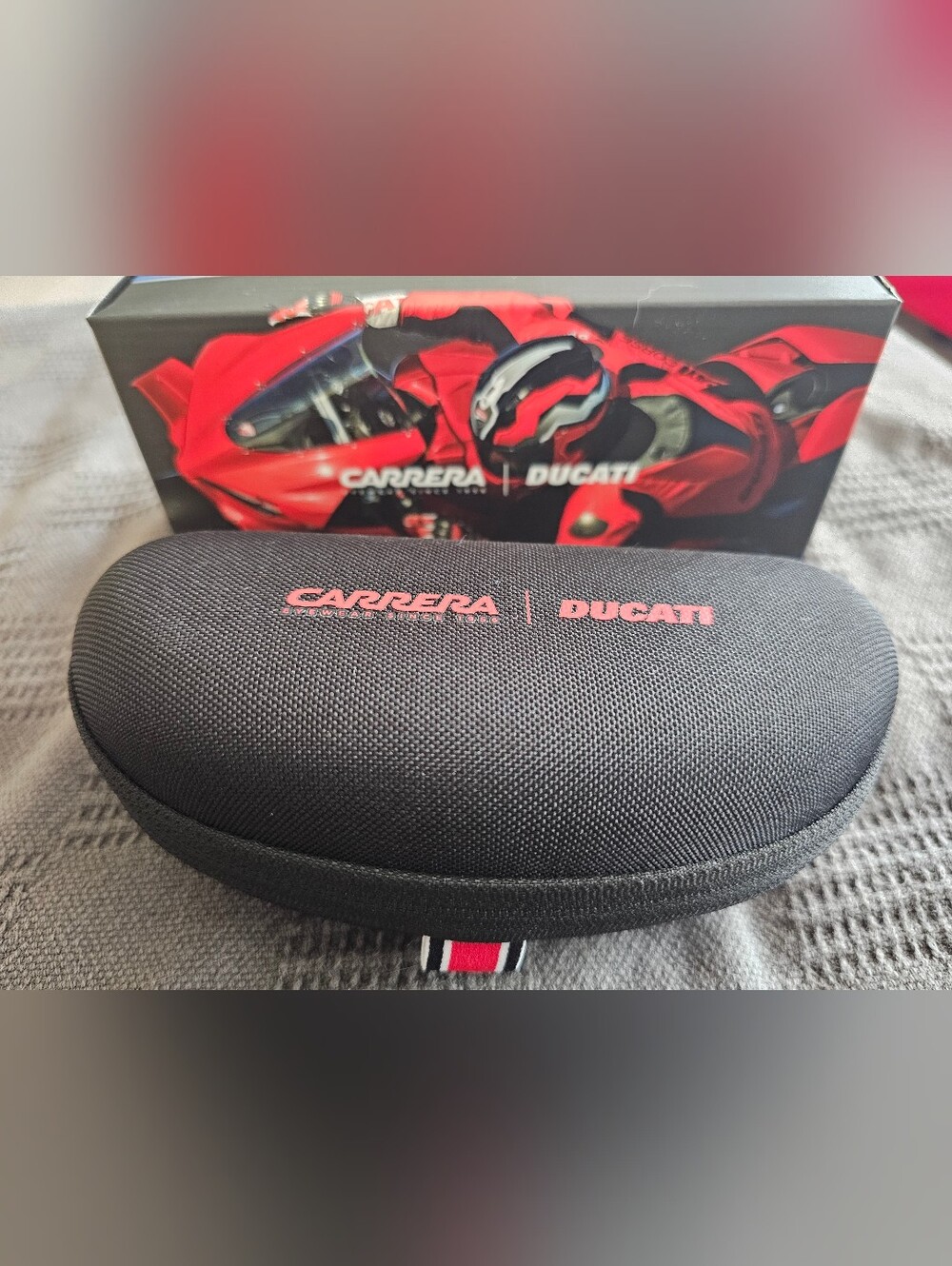 Carrera x Ducati Black Accessory Case - Red Logo